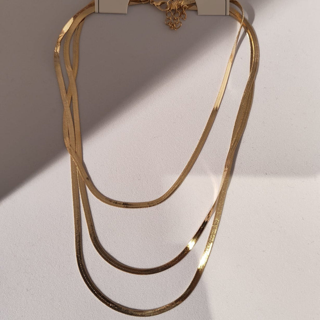 Anti Tarnish 3 Layer Snake Chain