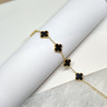 3 in 1 B/W clover Bracelet