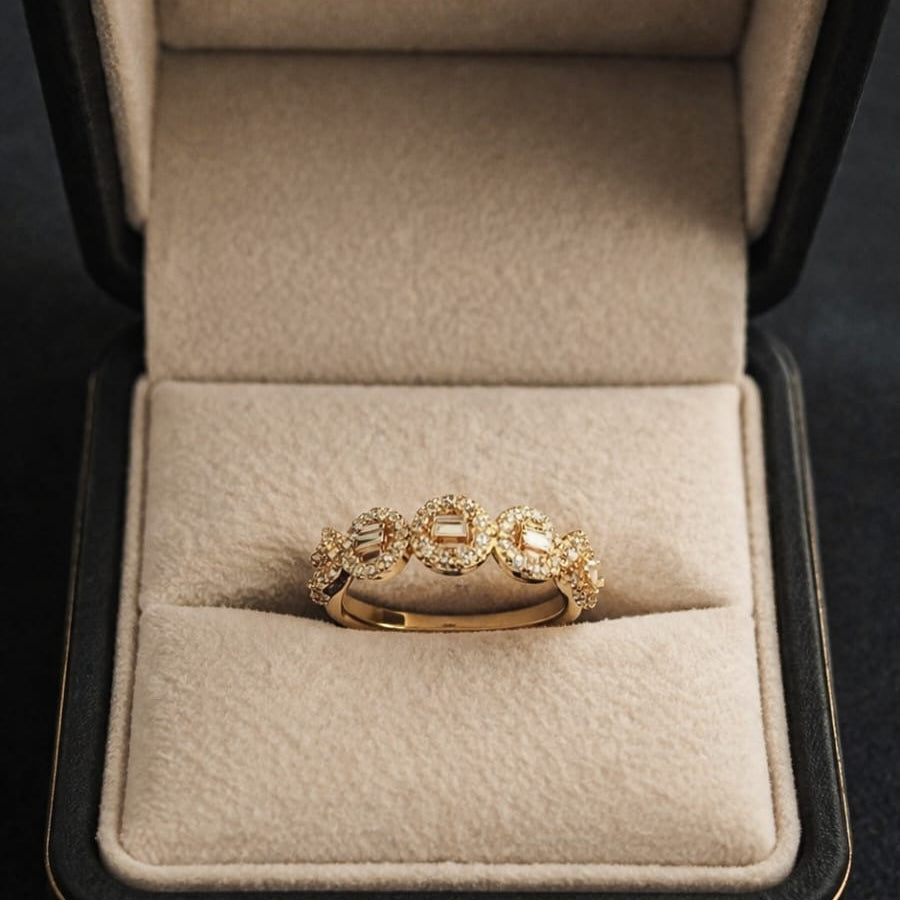 Adjustable AD Stone Rings